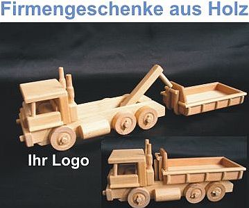 Lkw Kipper Holzspielzeug Werbegeschenk