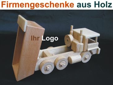Lkw Kipper Holzspielzeug Werbegeschenk