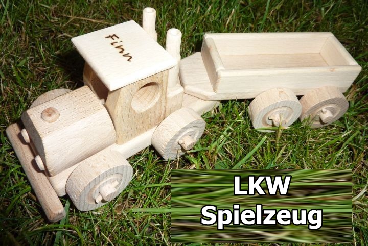 LKW Holzspielzeug mit Gravur