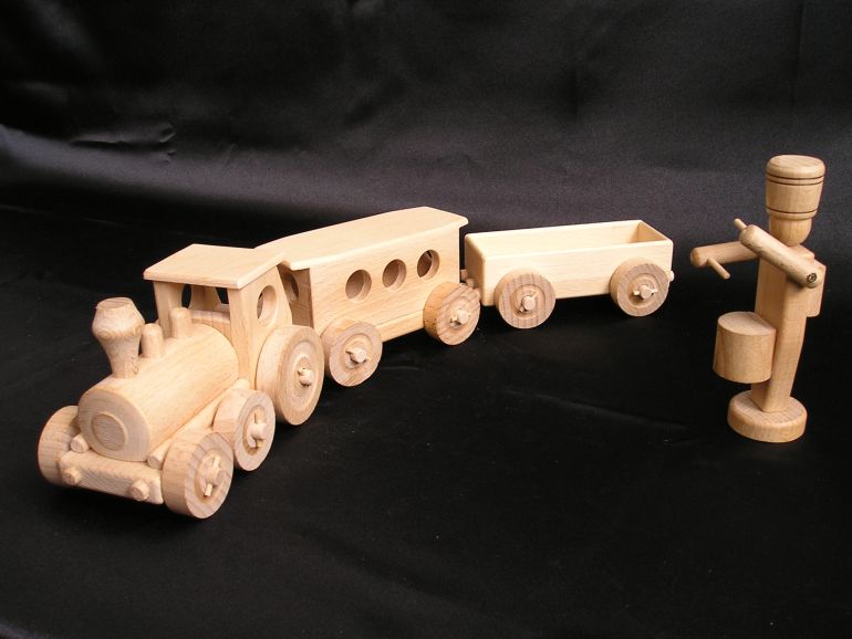 Holzeisenbahn Zug Spielzeug