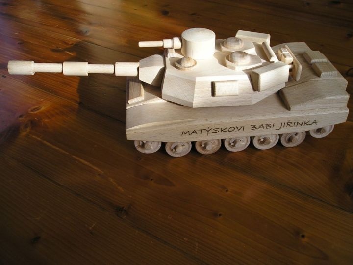Holz Panzer Spielzeug aus USA