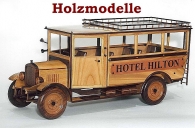 Hotel-Bus Hilton modelle aus Holz