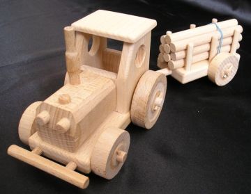 Spielzeug Traktor mit Anhänger
