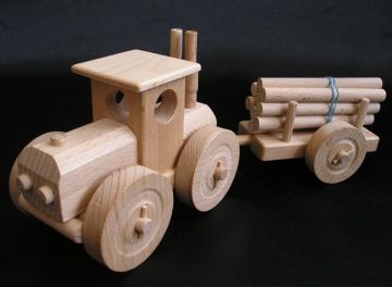 Spielzeug traktor mit Anhänger