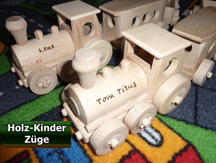 Holz-Kinder-Züge