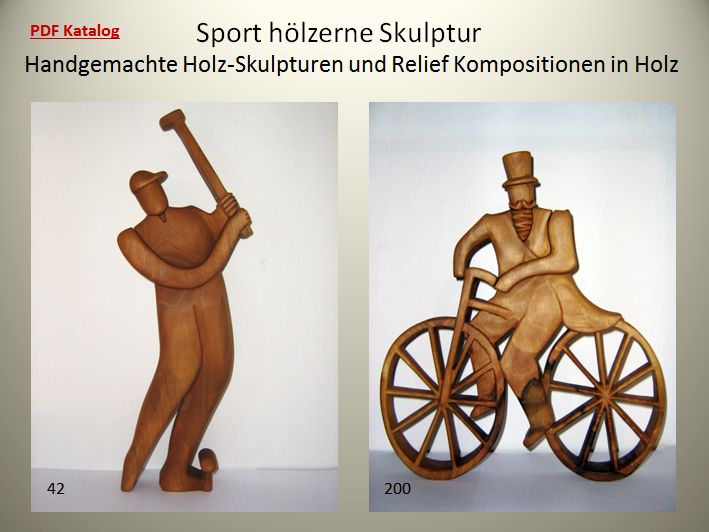 Holzskuptur Statuen