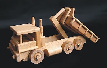 LKW Holzlastkraftwagen Spielzeuge fur Kinder.