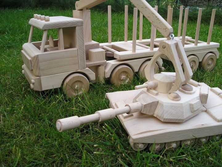 Zugmaschine Holztransport LKW Spielzeuge