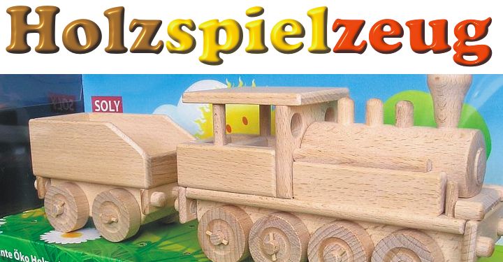 Holz Spielzueg Lokomotive