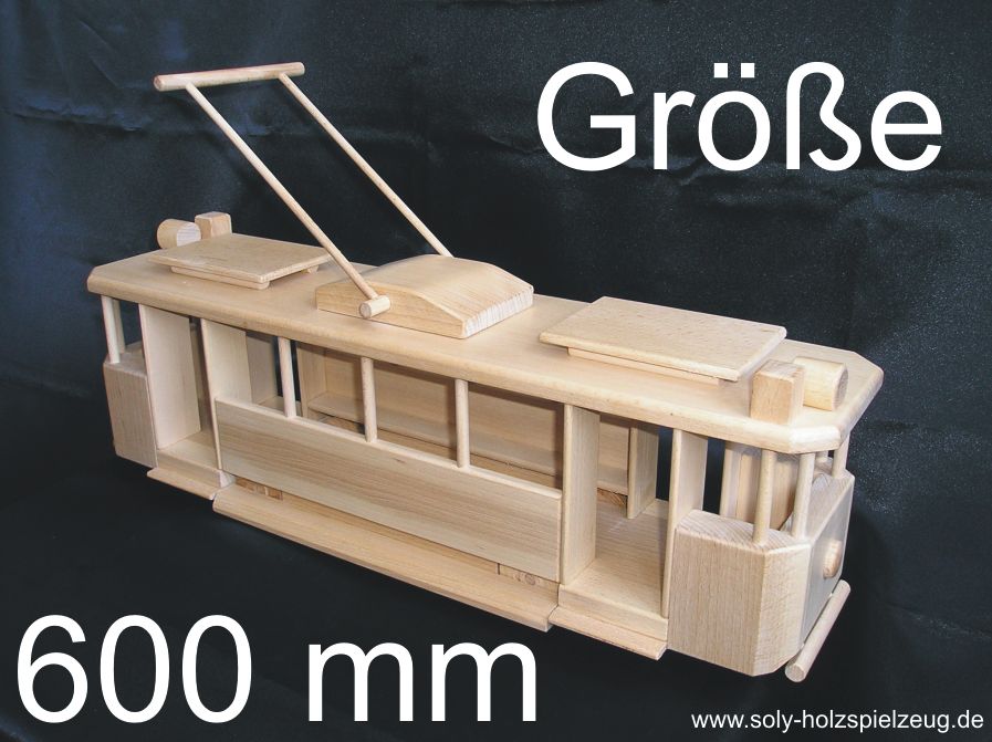 Große-Holz-Straßenbahn-Sammlermodelle