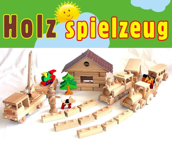 Bahnhof-Zuge-Lokomotive-Spielzeug-Holzklotzen