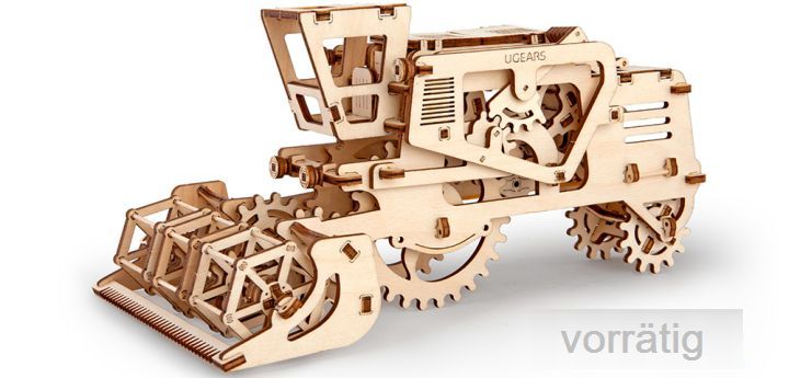3D Puzzle Holzpuzzle MÄHDRESCHER Baukasten Geschenkidee