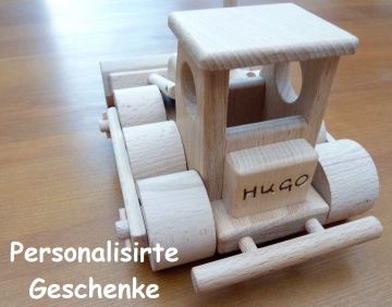 Bulldozer spielzeug aus Holz