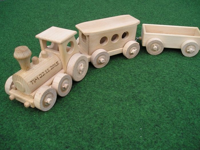 Kleine Holzeisenbahnen Spielzeug fur Kinder