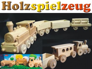 Spielzeug Eisenbahn aus Holz