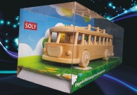 Holz-Bus Spielzeug - beweglichen