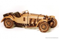 Mercedes Benz SSKL SPORT (1931) Modell aus Holz
