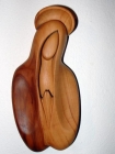 Heilige Maria, Statue aus Holz