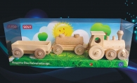 Holzgüterzug mit Holzwaggons Spielezug