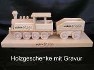 Lokomotive Spielzeug auf einem Podest