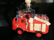 Feuerwehrmann Feuerwehrauto Geschenk Geburtstag Flasche