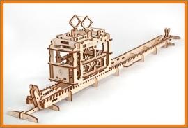 D Puzzle Holzpuzzle STRAßENBAHN  Modell Baukasten 