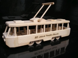 Kinder Straßenbahn Spielzeug aus Holz