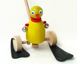 Ente aus Holz Spielzeug für Kinder.