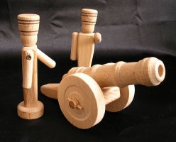 Holz Soldaten und Kanonen Spielzeug
