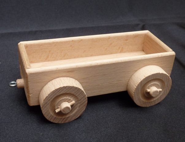 Der Wagen Zug aus Holz, leerer