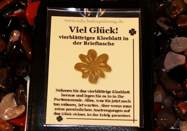 Geschenke zum Glück - vierblättriges Kleeblatt