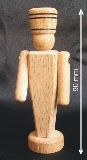 Kleine Holzsoldat, 9 cm