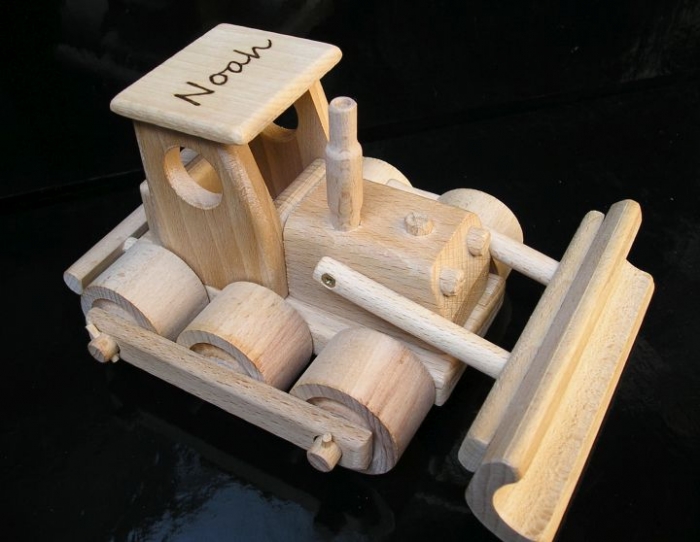 Spielzeug aus Holz Bulldozern