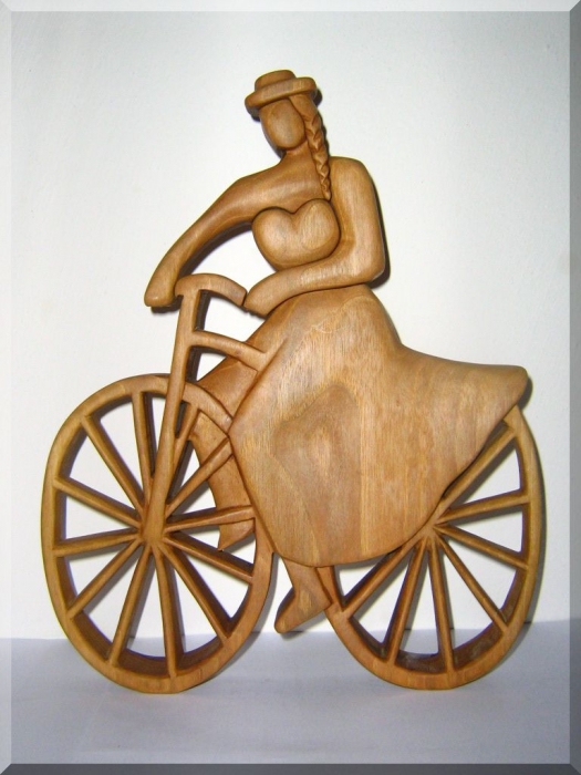Biker Statuetten aus Holz