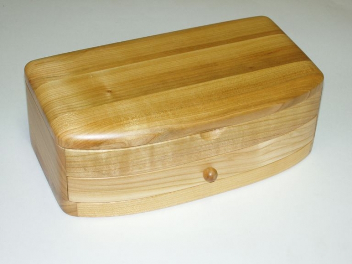 Schmuckschatulle aus Holz mit Schubladen 
