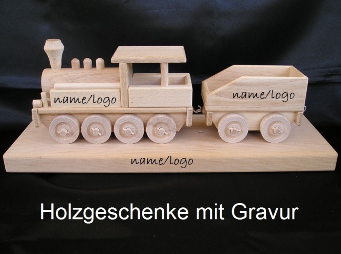 Holzeisenbahnen Lokomotiven baby personalisierte namen geburg