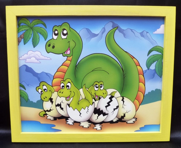 Rahmen Wand Dino Brontosaurus fur Kinderzimmer