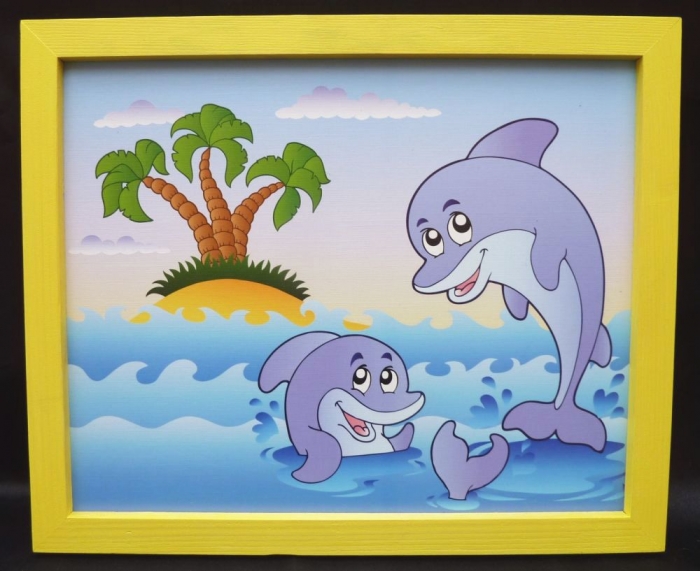 Delfin Kinder Bilder mit Rahmen