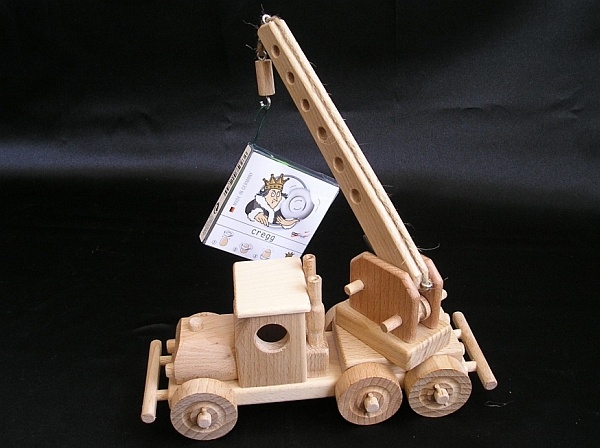 Holzspielzeug Kran