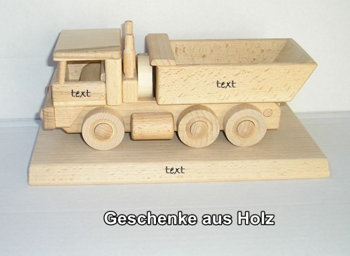 hölzerne Geschenke lkw