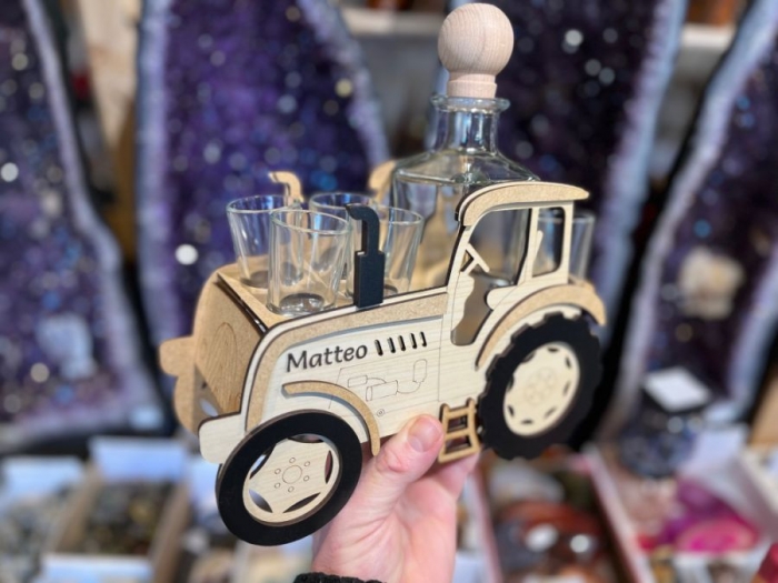 Flasche Traktorfahrer Geschenk