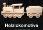 Lokomotive aus Holz - Spielzeug mit Gravur