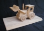 Traktor Holz Spielzeug aus Sockel aus Holz
