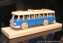Spielzeug Bus blau holz Geschenk