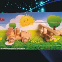 Holzspielzeug Set – Holzauto und Flugzeug