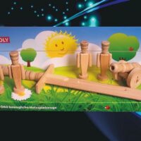 Holzspielzeug Soldaten, Holzschwert und Kanone