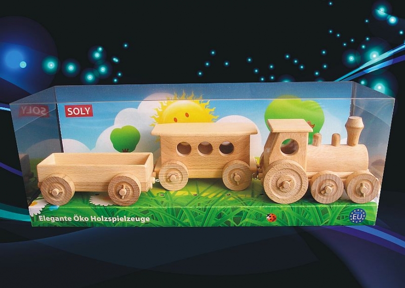 Holzeisenbahn Spielzeug für Kleinkinder