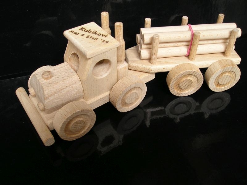 Forst-LKW Holzspielzeug für Kinder