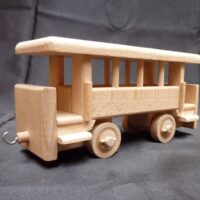 Holzwagon zum Schmalspurbahn – Spielzeug