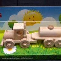 Holzspielzeug Tankwagen LKW Spielzeug für Kinder